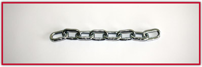 Chaînettes et chaînes par bobines, maillons courts